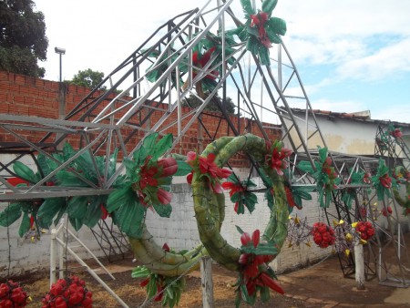 A AVENIDA SANTA CATARINA EM POTUNDUVA, RECEBERA 10 TRELIÇAS DE ENFEITES NATALINOS 